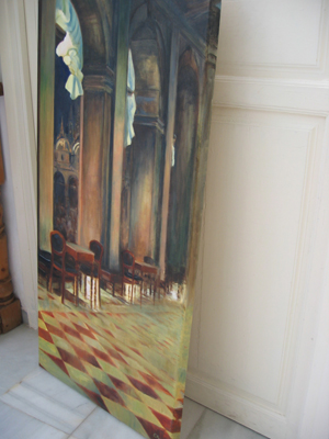 <a href='askme.php?folder=4&image=IMG_4554.JPG'>Ask me about this image</a><br /><br />
Name:Side view of large painting, Florians St. Marks Square Venice<br>
Info:Oil <br>Sold<br>